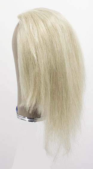 Woman Wig, Back wefted Front Hantied in Hard front, Yak Hair 32cm (203gr), color Grey