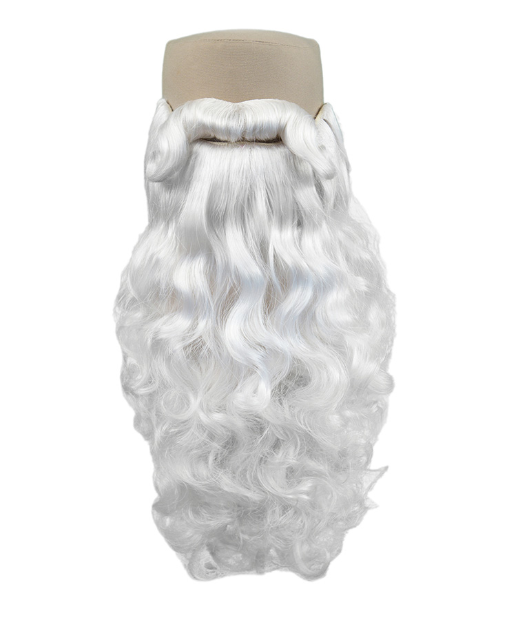 ATB Beard with Moustache of Santa Claus-Set Style 3, Synthetic Hair