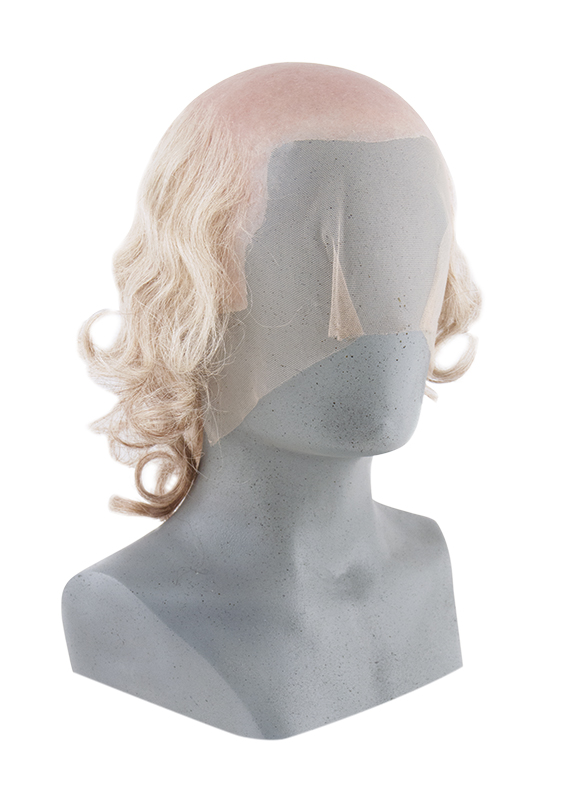 ATB LENGAR Silicone Bald Wig with fringe of hair