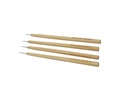 ATB Knotting Needle-Set Asia for Lace, with Bamboo Holder, Length 3.9inch / 10cm