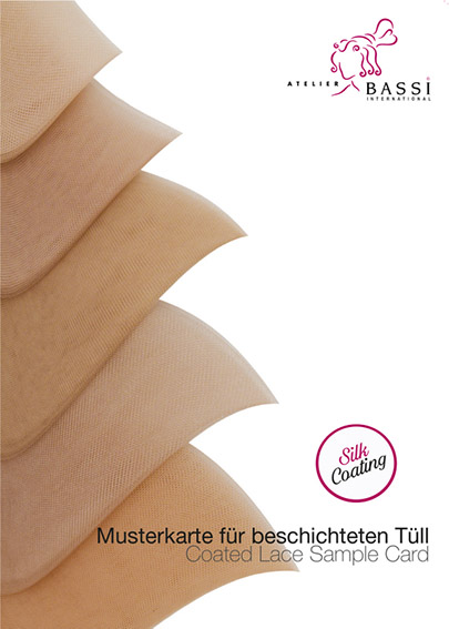 ATB Beschichteter Tüllmusterkarte Silk Coating 