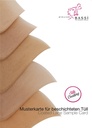ATB Beschichteter Tüllmusterkarte Silk Coating 