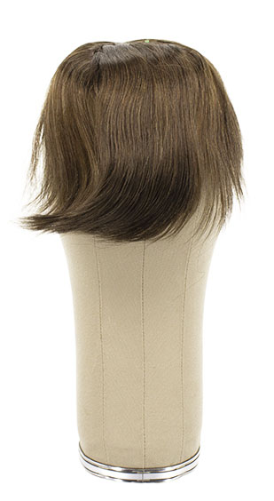 Haarteil, Voll Tressiert, Echthaar, 17cm/6inch, Mittelbraun