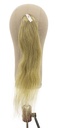 Hairpiece, Human Hair, 18.9inch/48cm, Light Blonde