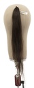 Ponytail 1 Prong, Human Hair, 20inch/51cm, Dark Brown