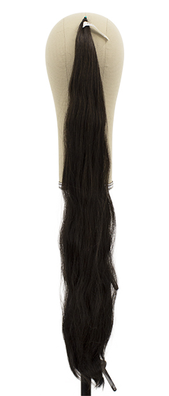 Ponytail, 3 Prong, Synthetic Hair, 31inch/80cm, Dark Brown
