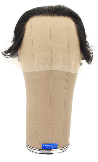 Man Wig, 100% Handtied in Theatre Lace, Human Hair, 0.78-5.9inch(2-15cm) Black