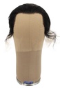 Man Wig, 100% Handtied in Theatre Lace, Human Hair, 0.78-5.9inch/ 2-15cm, Black