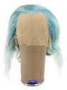 Man Wig, 100% Handtied in Theatre Frontlace, Yak Hair 5.9-13.7inch (15-35cm), Custom Green