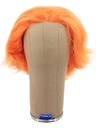 Damenperücke, 100% Handgeknüpft mit Bänderansatz, Büffelhaar, 15-20cm (5.9inch-7.8inch), Benutzerdefiniert Orange
