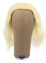 Damenperücke, 100% Handgeknüpft mit Bänderansatz, Büffelhaar, 35cm/13.7inch, Weiss