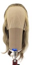 Damenperücke, 100% Handgeknüpft in Theater Ansatztüll, Echthaar, 37-44cm(14-17inch),  Dunkel Tritone 