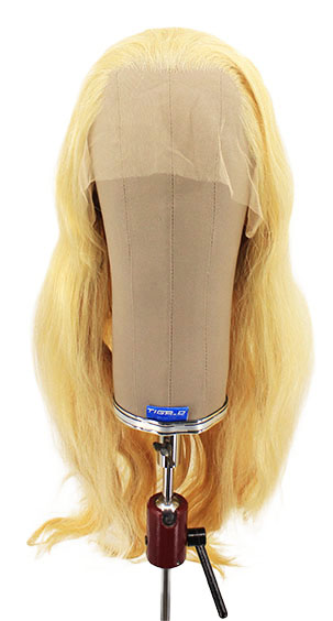 Woman Wig, 100% Handtied in Theatre Frontlace, Human Hair 20.4-21.6inch(52-55cm), Light Blonde