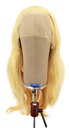 Woman Wig, 100% Handtied in Theatre Frontlace, Human Hair 20.4-21.6inch(52-55cm), Light Blonde