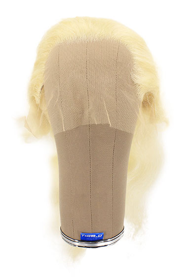 Woman Wig, 100% Handtied in Theatre Frontlace, Yak Hair, 7.8-15.8inch(20-40cm), White