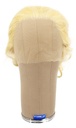 Woman Wig, Back Wefted Front Handtied in Theatre Lace, Yak Hair, 11.8inch/ 30cm, Light Blonde