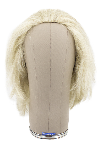 Woman Wig, Full Wefted Front with Under Knotting a Round in Hard Front, Yak Hair, 6-12inch(17-32cm), Light Grey