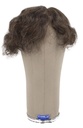Herren Haarteil, 100% Handgeknüpft In Monotüll Toupee, Echthaar, 15cm/5.9inch, Dunkelbraun