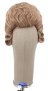 Damenperücke, Hinterkopf, Ansatzhandgeknüpft mit Bänderansatz, Büffelhaar, Styled, Rotbraun