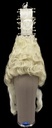 Woman Wig ‘La Frégate‘ Rococo HairStylede of a Lady 1778, Yak Hair, Blonde
