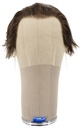 Man Wig, 100% Handtied in Theatre Frontlace, Human Hair, 2-15cm (0.78-5.9inch), Medium Brown