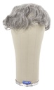 Man Hairpiece, 100% Handtied in Mono Lace, Human Hair, 5.9inch/15cm, Medium Dark Grey