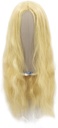 Damenperücke, Hinterkopf, Teilweise Handgeknüpft mit Bänderansatz, Echthaar, 65cm/25inch, Blond
