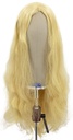 Damenperücke, Hinterkopf, Teilweise Handgeknüpft mit Bänderansatz, Echthaar, 65cm/25inch, Blond