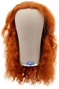Woman Wig, 100% Handtied in Hard Front with Panel Wefted, Yak Hair 9.8inch/25cm, Custom Orange