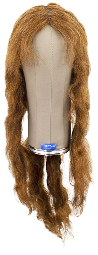 Damenperücke, Voll Tressiert mit Bänderansatz, Büffelhaar, 16-22cm (6-8inch), Styled, Rot Braun