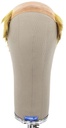 Silikon Glatze Herrenperücke mit Schütterem Haarkranz, Echthaar, 6cm/inch, Braun