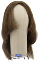 Damenperücke, 100% handgeknüpft mit Bänderansatz, Geschweisst Oben, Echthaar, 22-29cm (8.6-11.4inch), Braun
