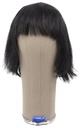 Herrenperücke, Voll Tressiert mit Bänderansatz, Echthaar, 11-13cm (4-5inch), schwarz