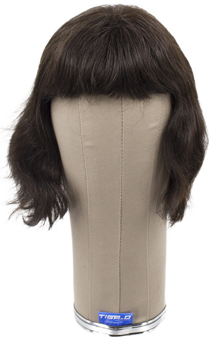 Woman Wig, 100% Handtied in Hardfront, Human Hair,  2.75-7.87inch(7-20cm) Dark Brown
