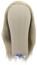 Woman Wig, Full Wefted in Hard Front with Under Knotting in Front, Human Hair, 13inch/35cm, Light Grey