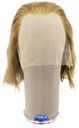 Woman Wig, Back Wefted Front Handtied in Theatre Frontlace, Human Hair,  4-8inch(11-22cm), Light Brown