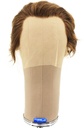 Man Wig, Back Wefted, Front Handtied, Theatre Frontlace, Human Hair, 1.9-6.3inch(5-16cm), Light Brown