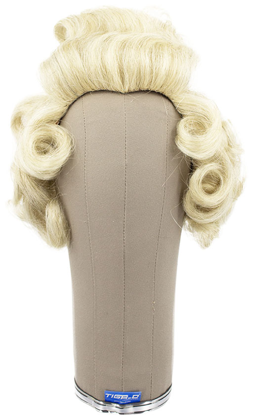 Man Wig, Full Wefted with Under Knotting in Hard Front, Yak Hair, Styled, Light Grey