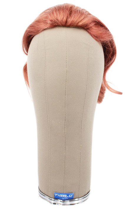 Woman Hairpiece, Full Wefted in Theatre Frontlace, Human Hair, 9.9inch/25cm, Brown