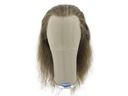 Film Lacefront  Wig 100% handtied - European hair,  15.7-17.7inch,  Brown-Grey