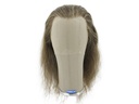 Filmperücke mit Tüllansatz 100% handgeknüpft - Eurohaar, 40-45 cm, #Braun-Grau 