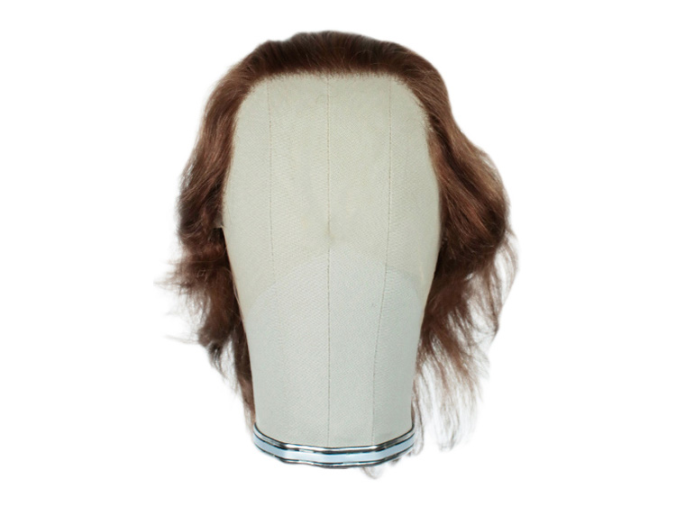 Film Lacefront Wig 100% handtied - Euro hair,⌀57cm,Hair Length: 10-15cm Brown