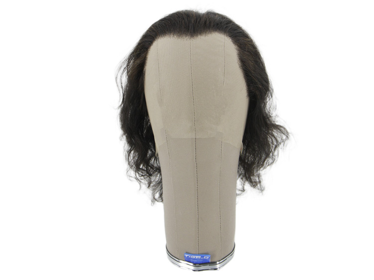 Film Lacefront Wig 100% handtied – European Hair,⌀ 57cm,Hair Length: 29cm - 35cm, Black