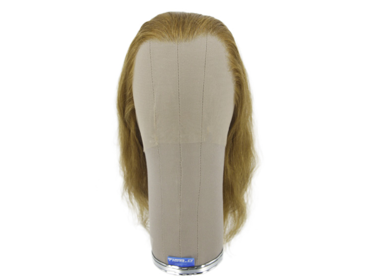 Film Lacefront Wig 100% handtied, European hair,  ⌀57cm,Hair Length: 24cm- 29cm, Redish Blonde