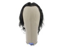 Film Lacefront Wig 100% handtied, European Hair, ø58cm,hair Length:14cm-19cm,  Black 