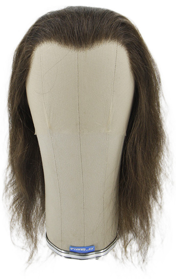 Film Lacefront  Wig 100% handtied - European hair,ø58cm, Length: 34.8cm-39.9cm, Dark Brown