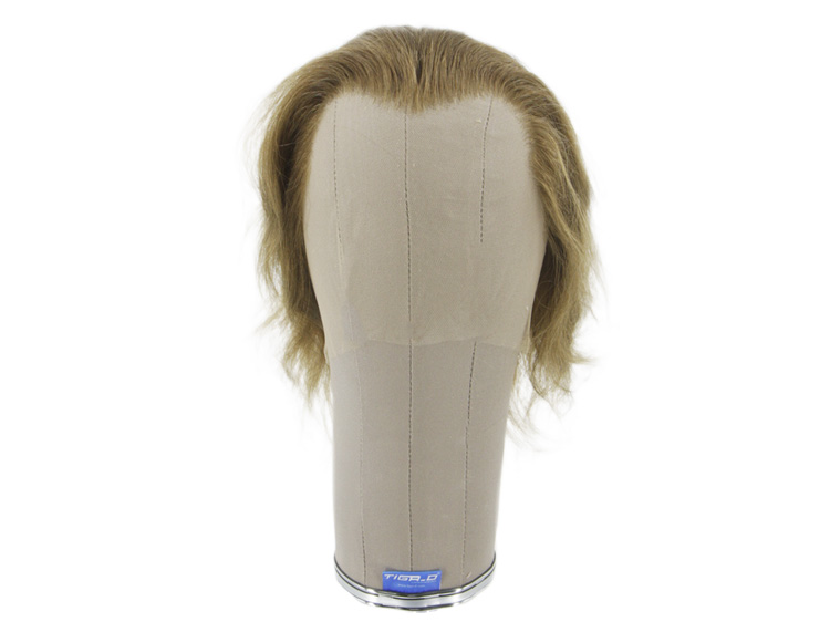 Film Lacefront Wig 100% handtied - Euro hair,ø59cm,Hair Length: 15-20cm Medium Blonde