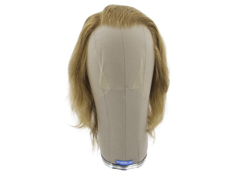 Film Lacefront Wig 100% handtied, European hair, 5.9-7.8inch, Red-Blonde