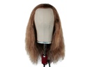 Filmperücke mit Tüllansatz 100% handgeknüpft - Eurohaar,45cm (tapered) Braun