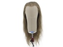 Film Lacefront  Wig 100% handtied - European hair, ø59cm, length 8.3inch-9.1Inch, Dark- Braun-Grey